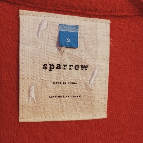 Anthropologie | Sparrow Women's Orange Wool Belted Jacket (Size Small) - Picture 3 of 16